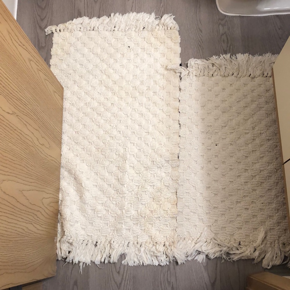 white carpets